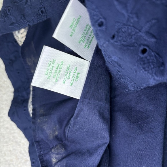 Lilly Pulitzer Cyndi Halter Dress True Navy Fishy Eyelet Size 00 $198 retail NWT - Picture 13 of 16